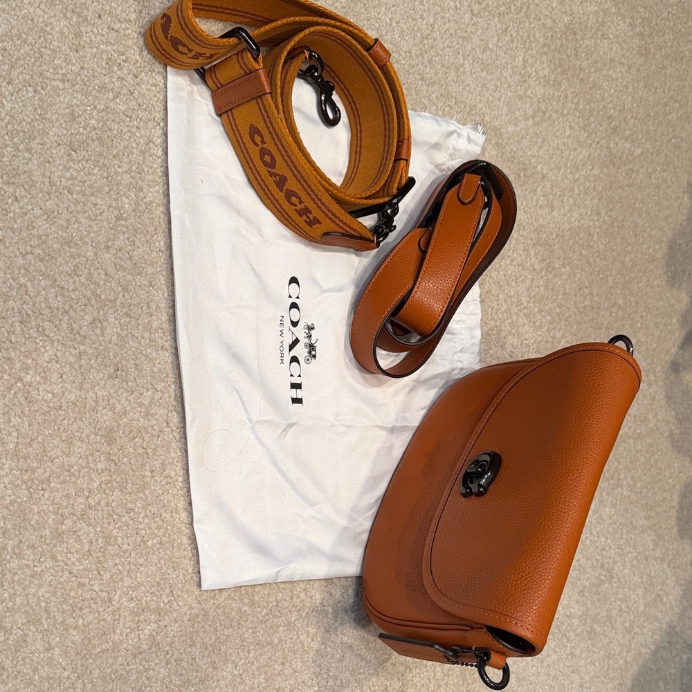 Coach Brown Leather Crossbody Bag